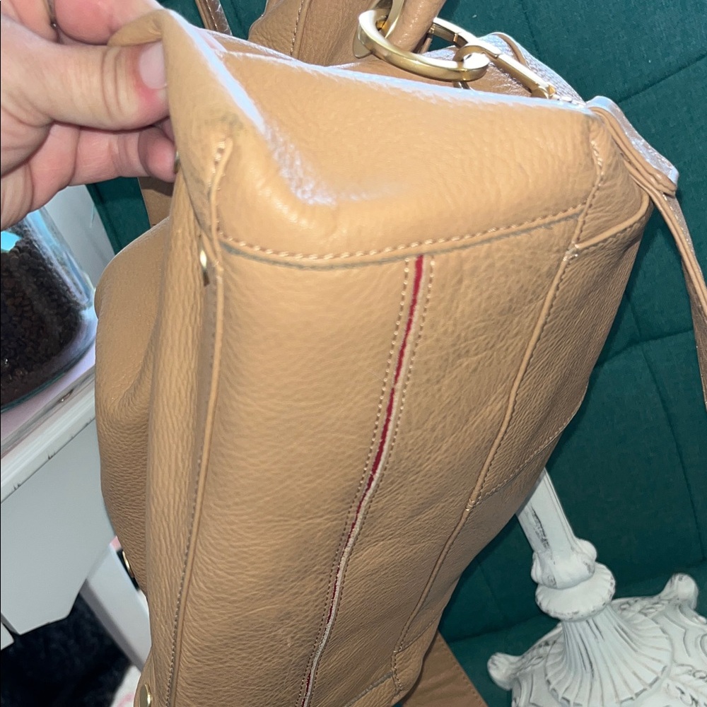 Hammitt Tan Leather Shoulder Bag with Gold Hardware - Picture 6 of 16